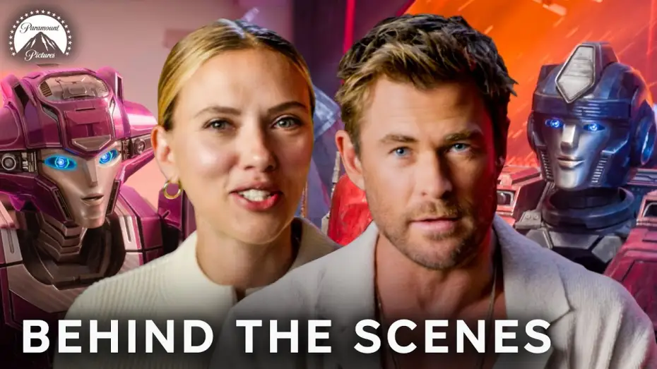 Video for the film Transformers One — Voices Behind the Bots (Chris Hemsworth, Scarlett Johansson, & More!)