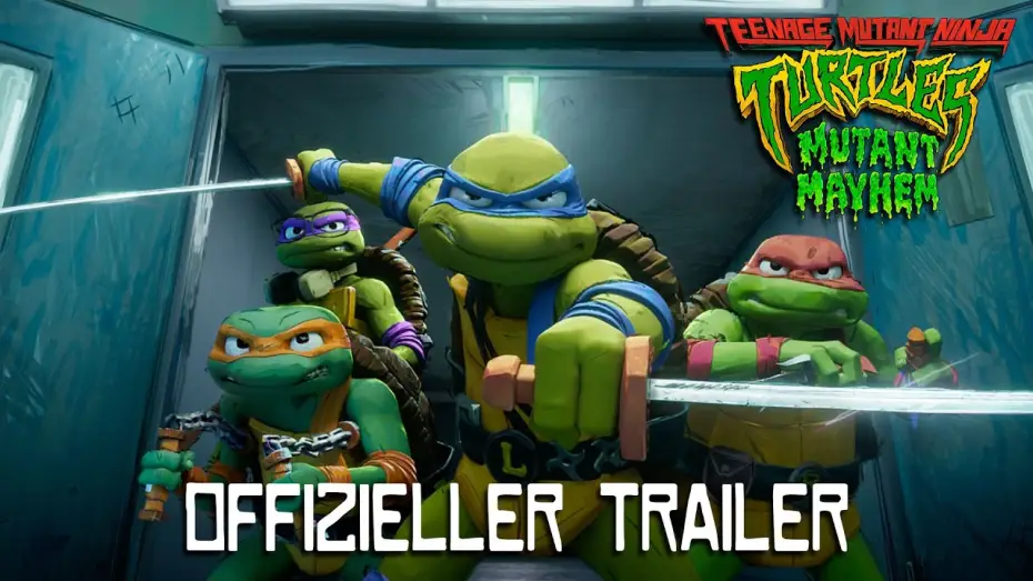 Video for the film Teenage Mutant Ninja Turtles: Mutant Mayhem — Offizieller Trailer #2