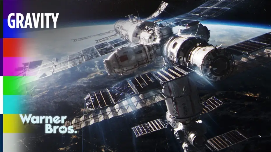 Video for the film Gravity — Astronauts Hit By Space Debris