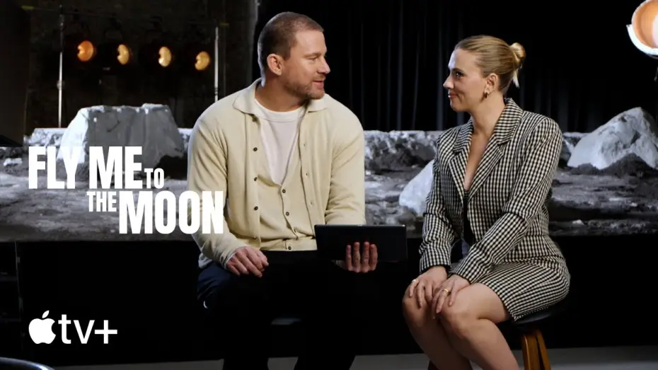 Video for the film Fly Me to the Moon — Another Take with Channing Tatum & Scarlett Johansson - Colin Jost Cameo Scene