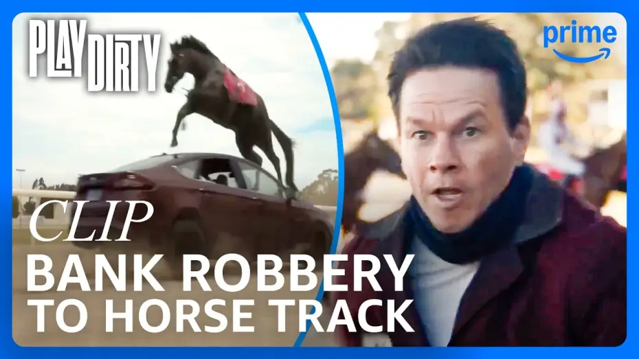 Video for the film Play Dirty — Bank Heist Leads to Horse Track Mayhem - Clip