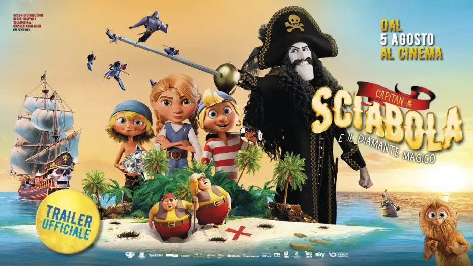 Video for the film Captain Sabertooth and the Magical Diamond — CAPITAN SCIABOLA E IL DIAMANTE MAGICO (2021) -  TRAILER UFFICIALE