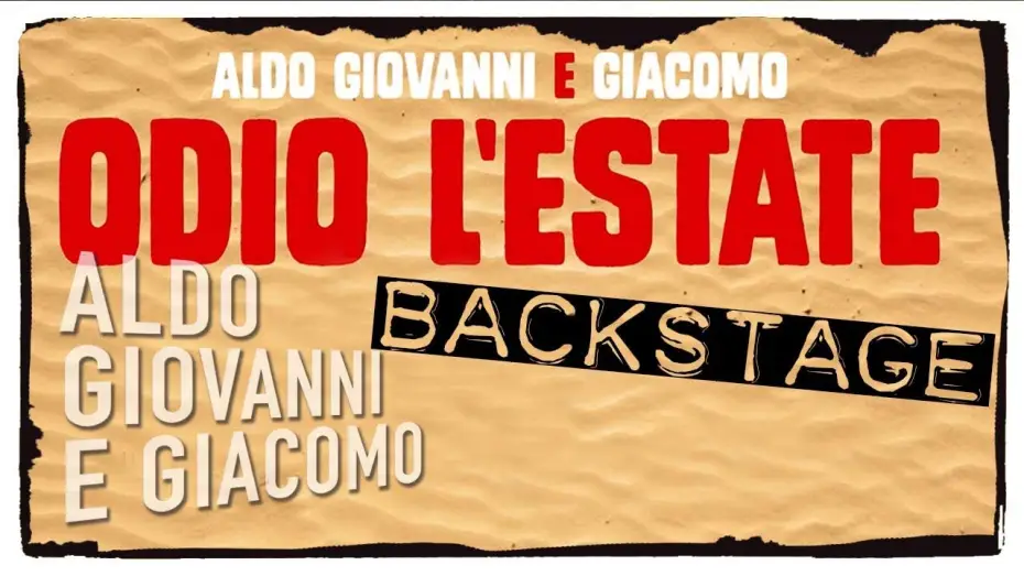 Video for the film I Hate Summer — Odio l'estate - Il nuovo film di Aldo Giovanni e Giacomo - Backstage #1