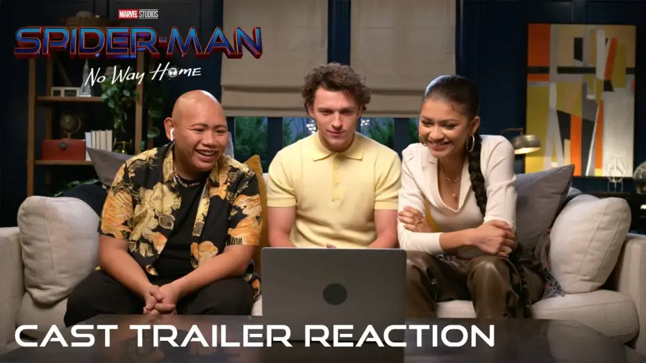 Video for the film Spider-Man: No Way Home — Cast Trailer Reaction