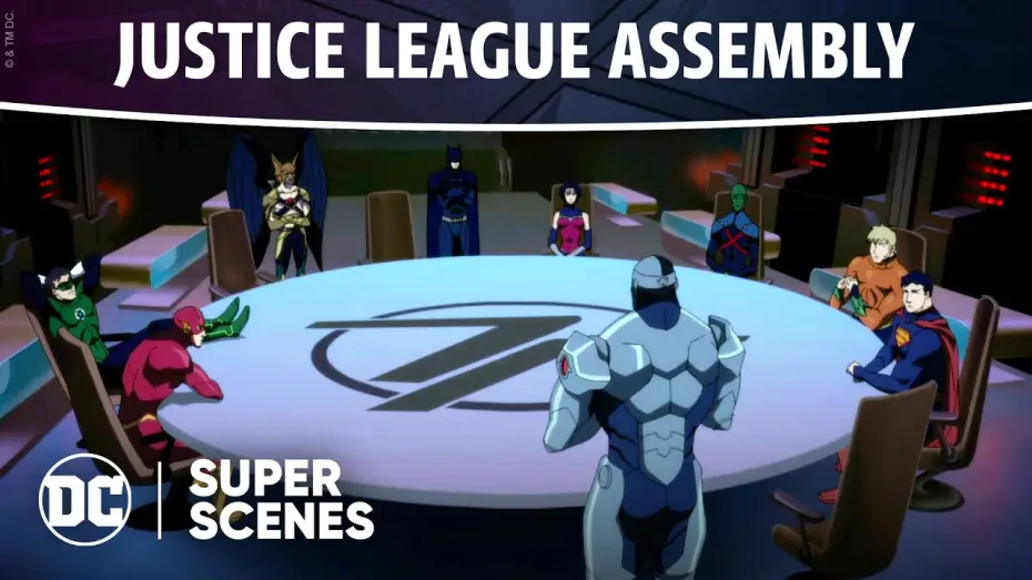 Video for the film The Death and Return of Superman — DC Super Scenes: Justice League Assembly