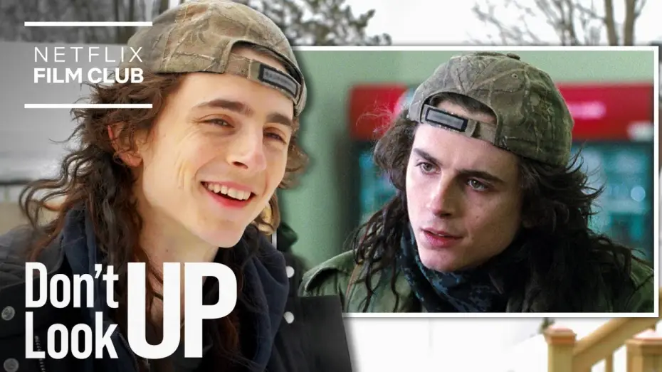 Video for the film Don't Look Up — On Set with Timothée Chalamet