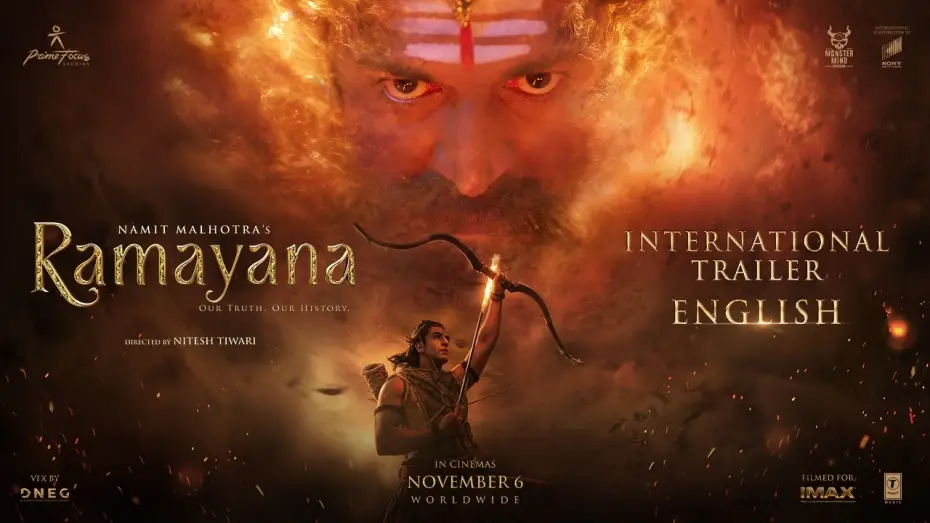 Video for the film Ramayana — Official Trailer [ENG DUB]