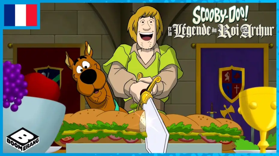 Video for the film Scooby-Doo! The Sword and the Scoob — Scooby-Doo en français 🇫🇷 |Et la légende du roi Arthur [Extrait 1/4]