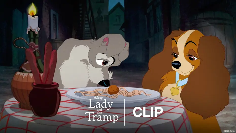 Video for the film Lady and the Tramp — That ICONIC Spaghetti Scene - Official Clip