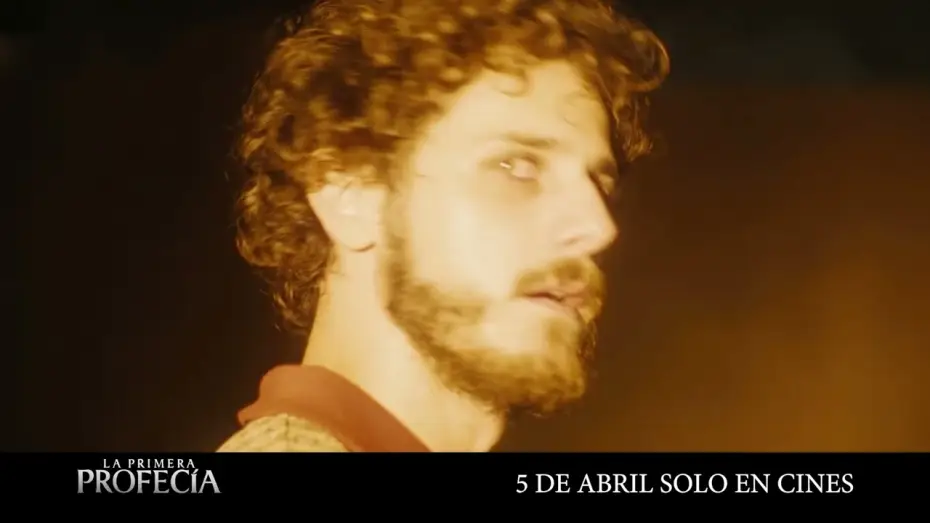 Video for the film The First Omen — Anuncio: 'Debe tener cuidado'