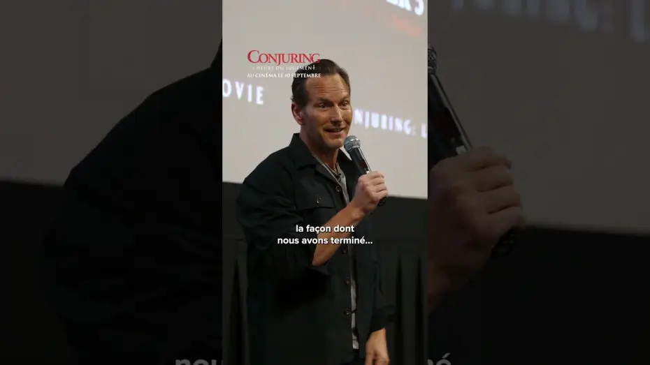 Video for the film The Conjuring: Last Rites — Patrick Wilson annonce par surprise la fin d’Ed Warren à ses fans 🥹 #Conjuring