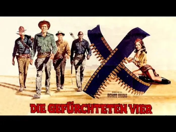 Video for the film The Professionals — Die gefürchteten Vier - Trailer (1966, Deutsch/German)