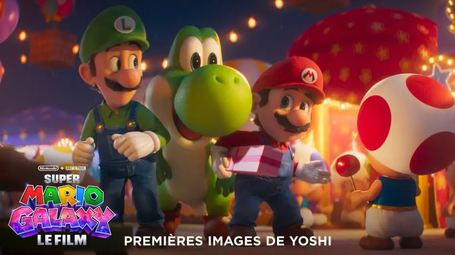Video for the film Untitled Super Mario Bros. Movie — Premières images de Yoshi (VOST)