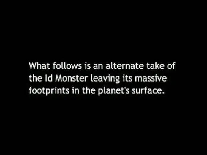 Video for the film Forbidden Planet — Monster