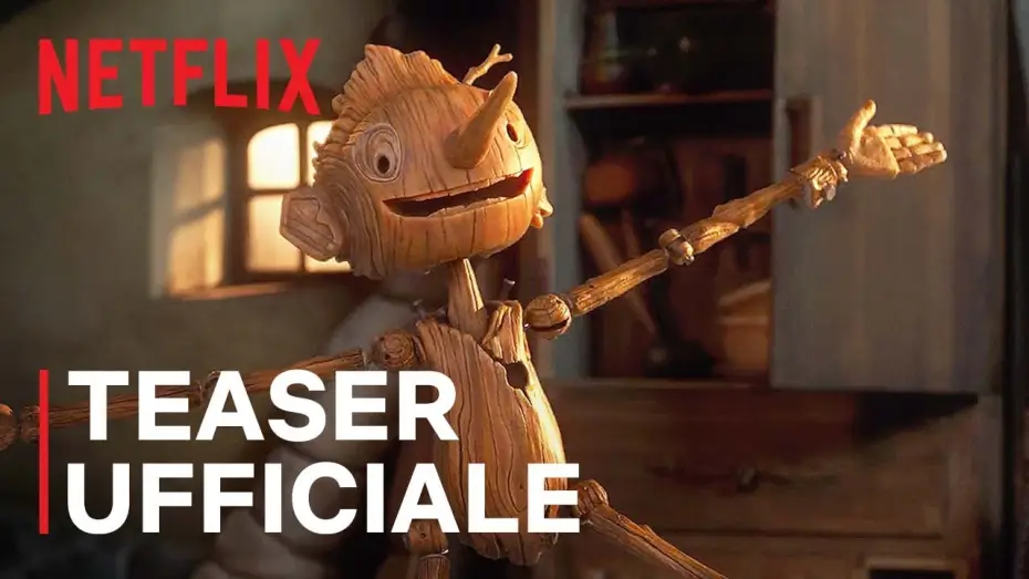 Video for the film Guillermo del Toro's Pinocchio — PINOCCHIO DI GUILLERMO DEL TORO | Teaser ufficiale | Netflix