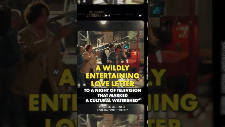 Video for the film Saturday Night — "A wildly entertaining love letter"