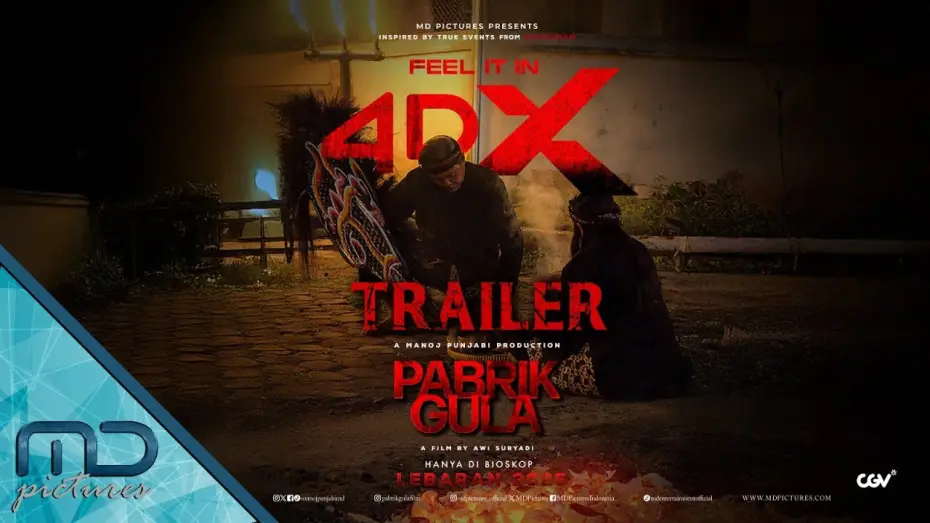 Video for the film Sugar Mill — Pabrik Gula - Official Trailer Feel it in 4DX