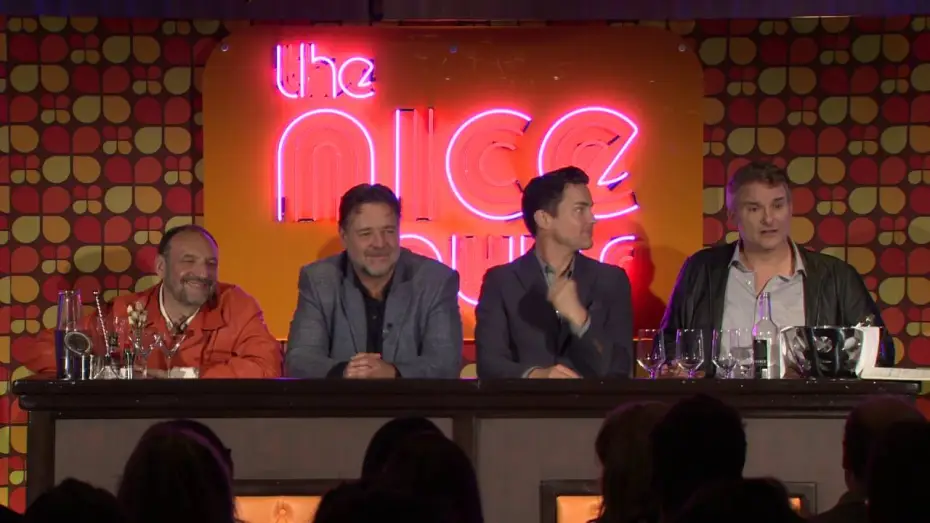 Video for the film The Nice Guys — The Nice Guys - UK Press Conference (Full Version)