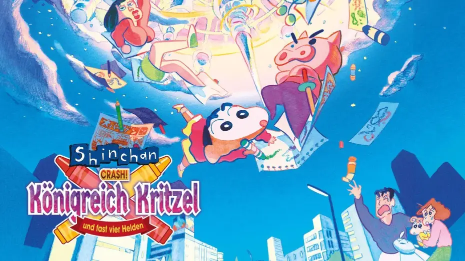 Video for the film Crayon Shin-chan: Crash! Scribble Kingdom and Almost Four Heroes — SHIN CHAN - Crash! Königreich Kritzel und fast vier Helden - Trailer [HD] Deutsch / German