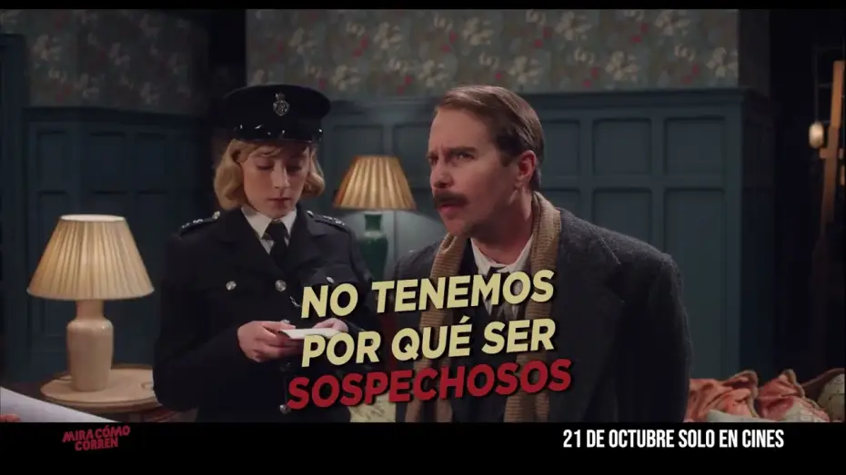 Video for the film See How They Run — Anuncio: 'Hay un cadáver'