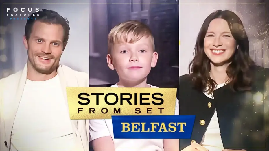 Video for the film Belfast — Belfast | Jamie Dornan and Caitríona Balfe Played Rounders in Medical Gloves | Stories From Set