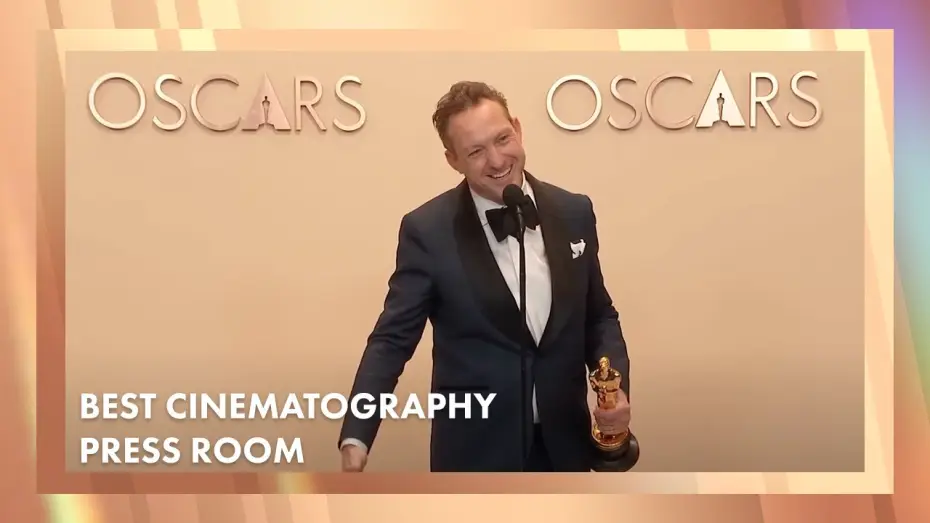 Video for the film The Brutalist — 'The Brutalist' Best Cinematography Press Room Speech | 97th Oscars (2025)[Lol Crawley]