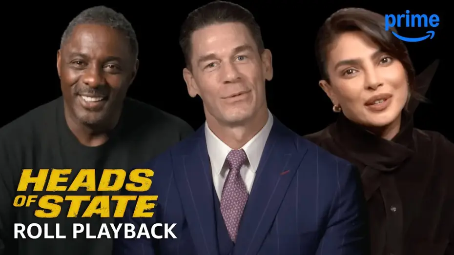 Video for the film Heads of State — John Cena, Idris Elba, & Cast + Director Scene React - Roll Playback
