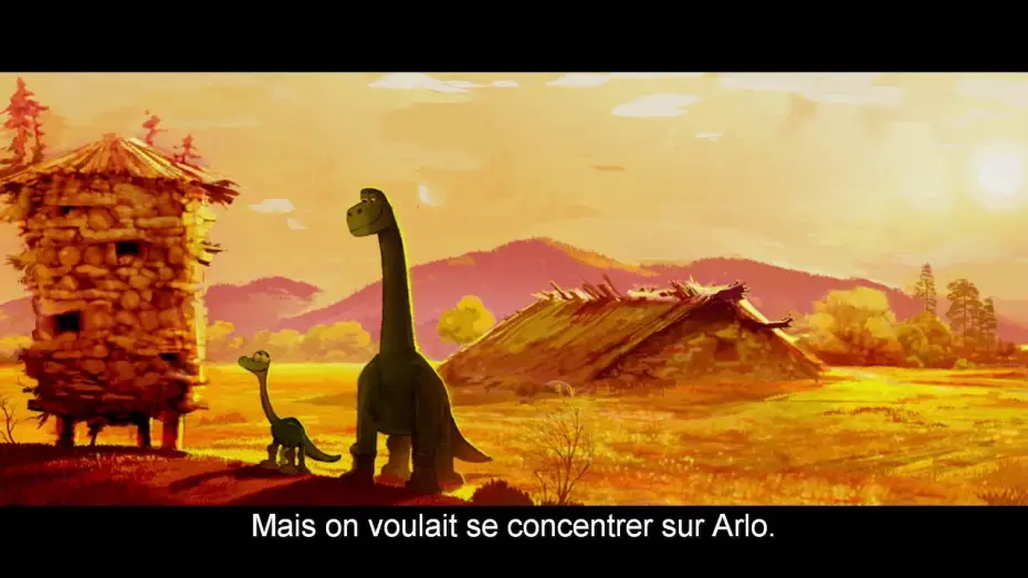 Video for the film The Good Dinosaur — Le Voyage d'Arlo - Scène coupée : La construction du silo