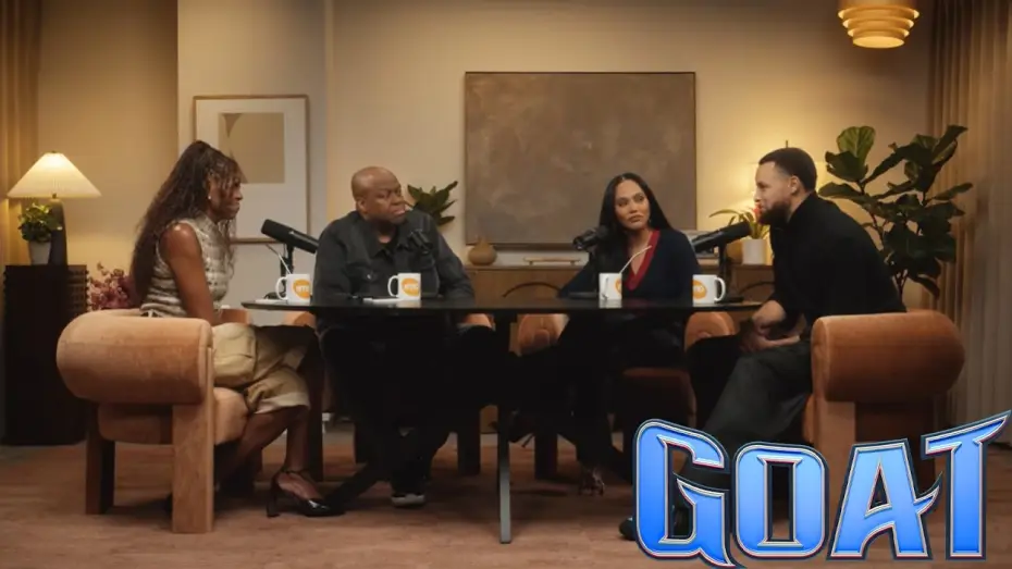 Video for the film GOAT — Stephen & Ayesha Curry Discuss GOAT with Michelle Obama & Craig Robinson