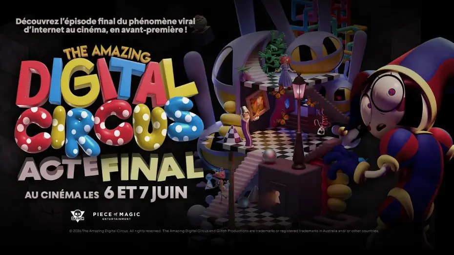 Video for the film The Amazing Digital Circus: The Last Act — Official Trailer
