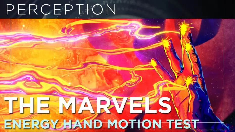 Video for the film The Marvels — End Credits Energy Hand Motion Test