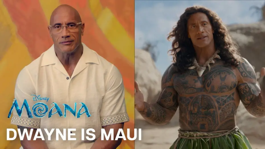 Video for the film Moana — Dwayne is Maui