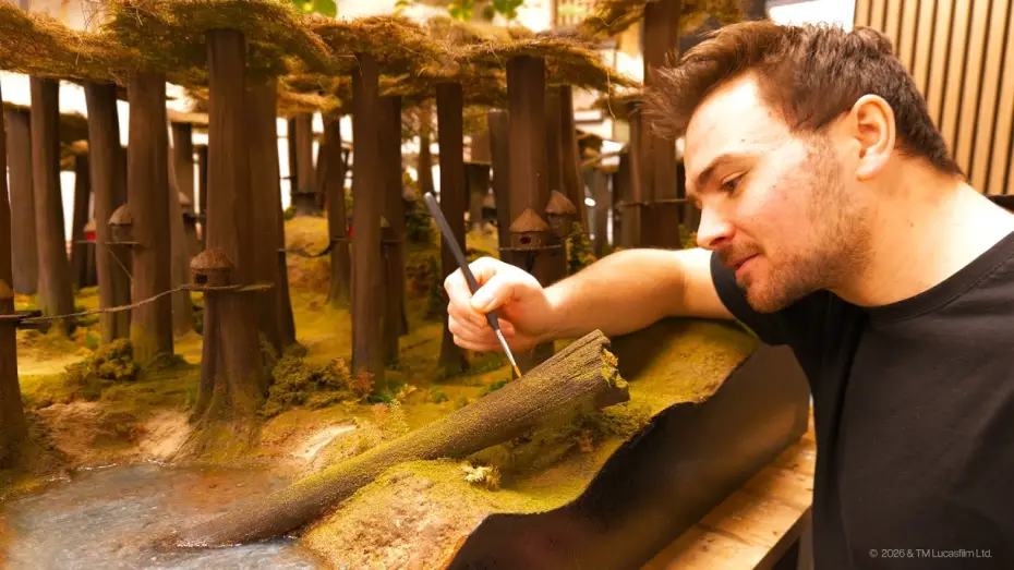 Video for the film Return of the Jedi — Star Wars : Création d'Endor en miniature