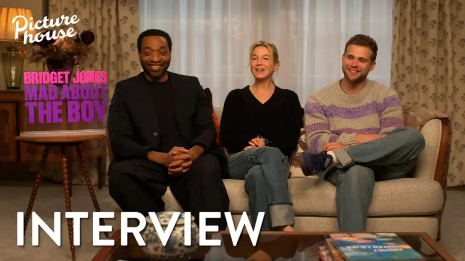 Video for the film Bridget Jones: Mad About the Boy — Interview with Renée Zellweger, Chiwetel Ejiofor, Leo Woodall