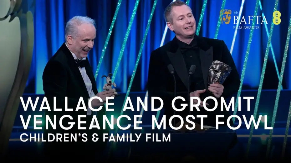 Video for the film Wallace & Gromit: Vengeance Most Fowl — Wallace and Gromit: Vengeance Most Fowl wins the Children's & Family BAFTA | BAFTA Films Awards 2025