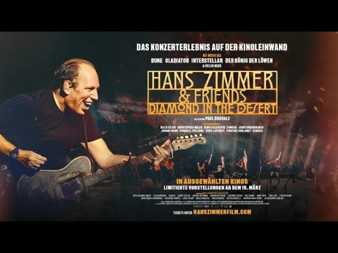 Video for the film Hans Zimmer & Friends: Diamond in the Desert — HANS ZIMMER & FRIENDS: DIAMOND IN THE DESERT I TRAILER