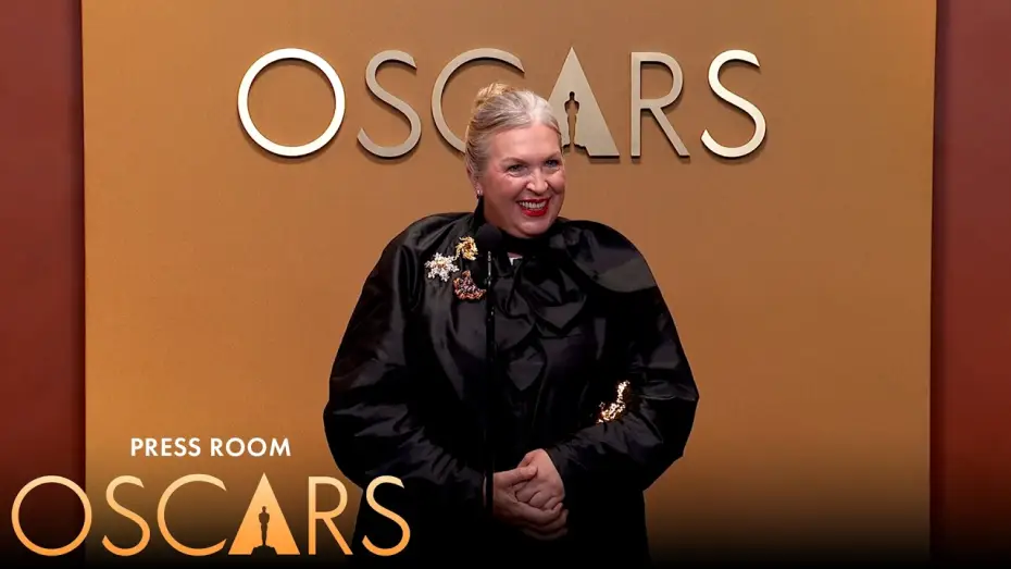 Video for the film Frankenstein — Frankenstein Best Costume Design Press Room Speech | 98th Oscars (2026)