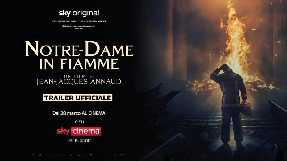 Video for the film Notre-Dame on Fire — Notre-Dame in fiamme (film Sky Original) – Trailer Ufficiale