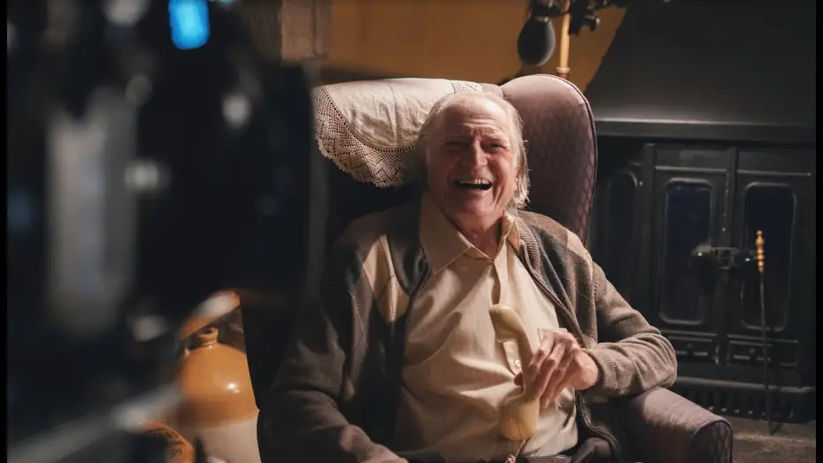 Video for the film Roy — David Bradley tells a joke on the set of ROY