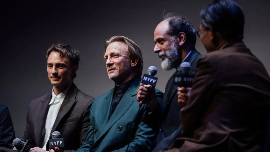 Video for the film Queer — Daniel Craig, Luca Guadagnino, Drew Starkey, Justin Kuritzkes, and More on Queer