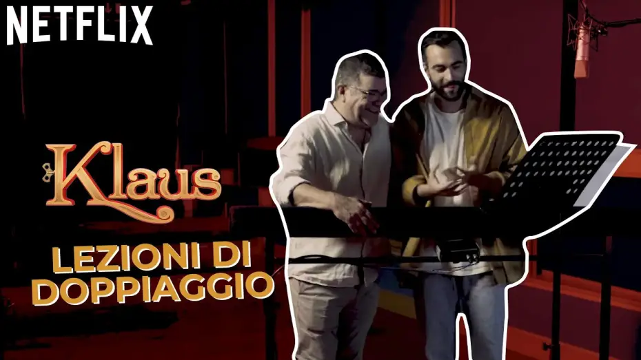 Video for the film Klaus — Marco Mengoni a lezioni di doppiaggio con il Maestro Pannofino per Klaus | Netflix Italia