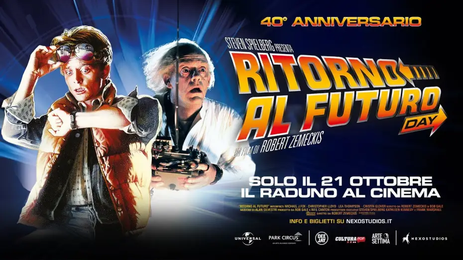 Video for the film Back to the Future — RITORNO AL FUTURO DAY | 40° anniversario - Al cinema solo il 21 ottobre