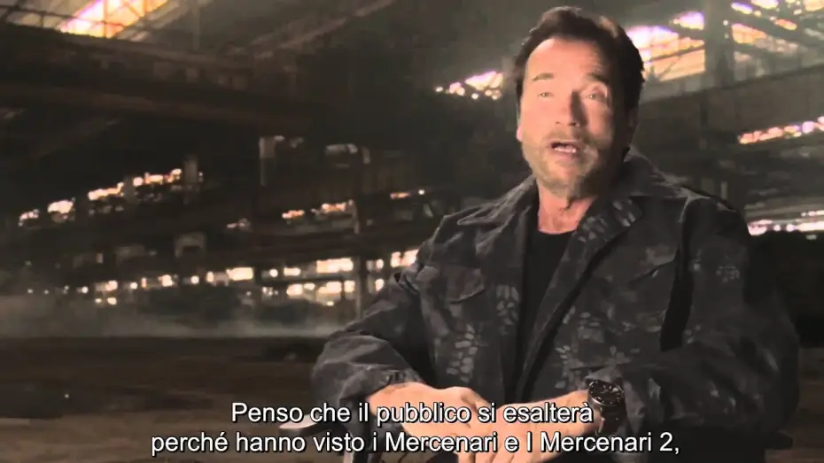 Video for the film The Expendables 3 — I Mercenari 3 - The Expendables: intervista ad Arnold Schwarzenegger (sottotitoli in italiano)