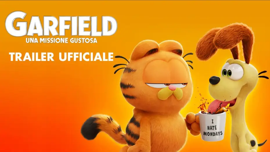 Video for the film The Garfield Movie — Trailer Ufficiale