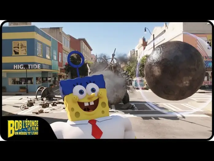 Video for the film The SpongeBob Movie: Sponge Out of Water — BOB L'EPONGE - Boulets de canon [extrait - VF]