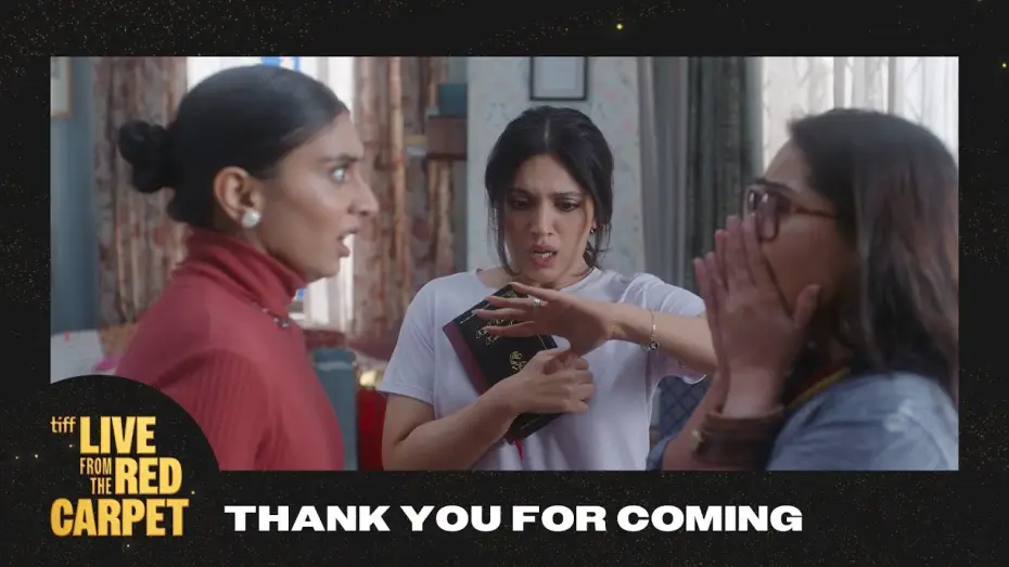 Video for the film Thank You For Coming — THANK YOU FOR COMING | TIFF Live From The Red Carpet | Karan Boolani, Bhumi Pednekar, Shehnaz Gill