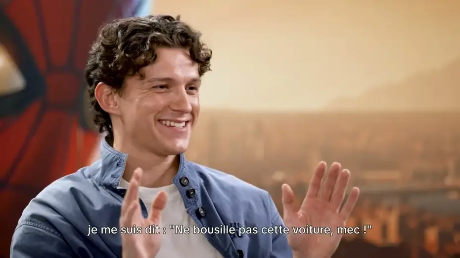 Video for the film Spider-Man: Brand New Day — SPIDER-MAN : BRAND NEW DAY - Rencontre entre TOM HOLLAND et ESTEBAN OCON