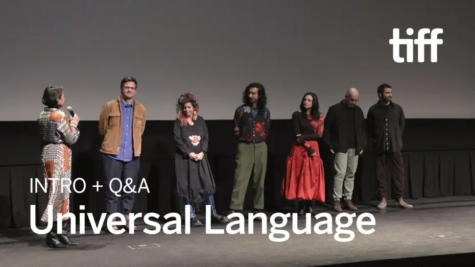Video for the film Universal Language — Q&A with Matthew Rankin | TIFF 2025