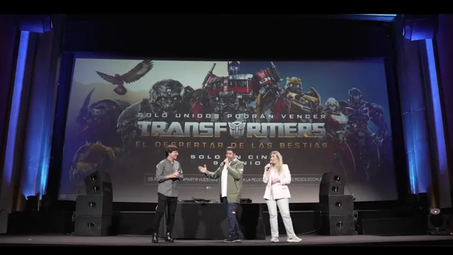 Video for the film Transformers: Rise of the Beasts — Premiere en Madrid