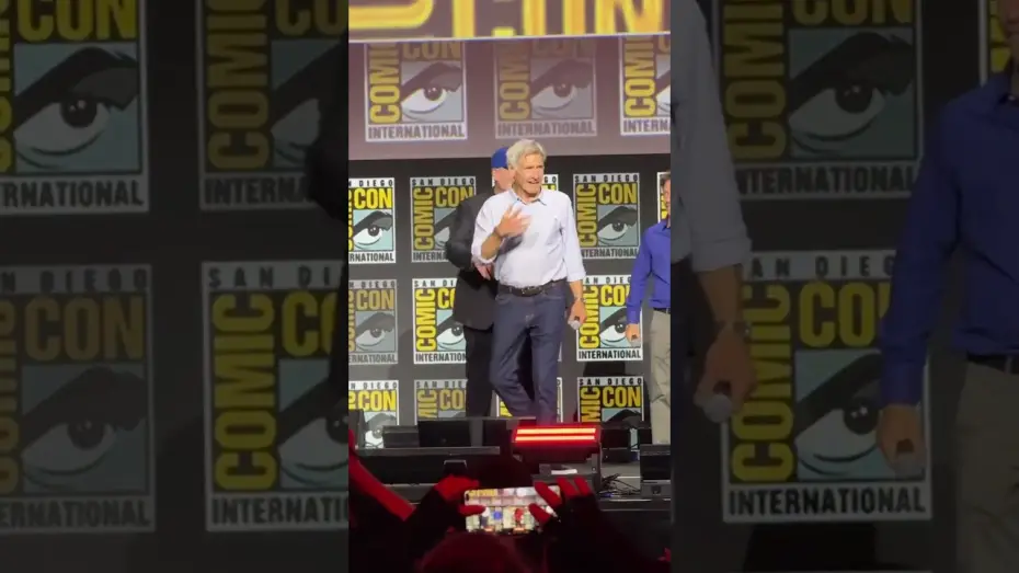 Video for the film Captain America: Brave New World — Harrison Ford ed Anthony Mackie al San Diego Comic-Con